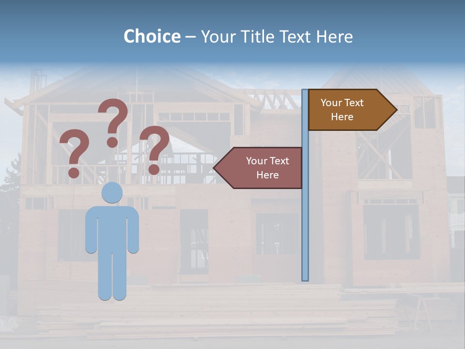 Plywood Facade Real Estate PowerPoint Template