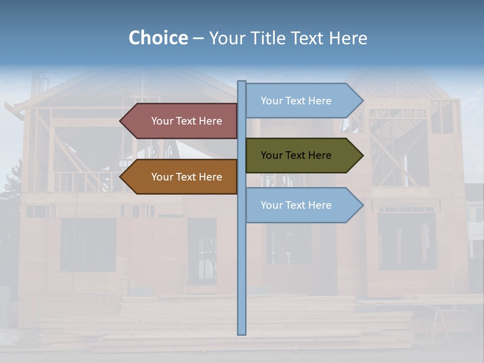 Plywood Facade Real Estate PowerPoint Template