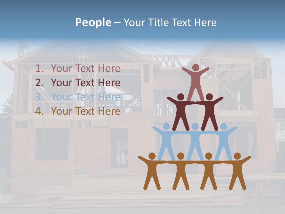 Plywood Facade Real Estate PowerPoint Template