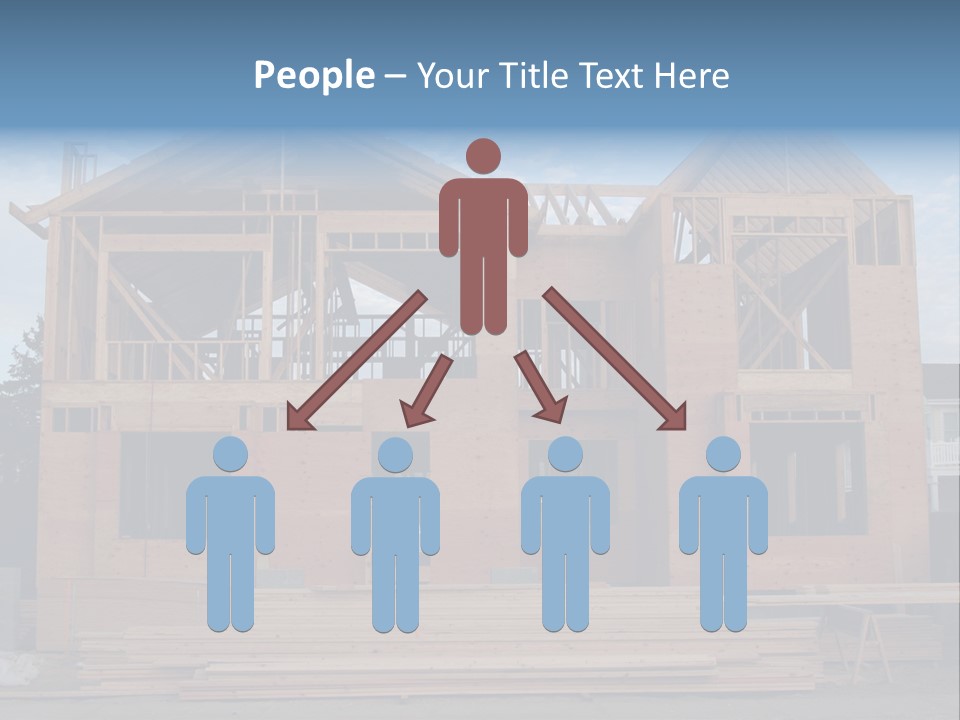 Plywood Facade Real Estate PowerPoint Template