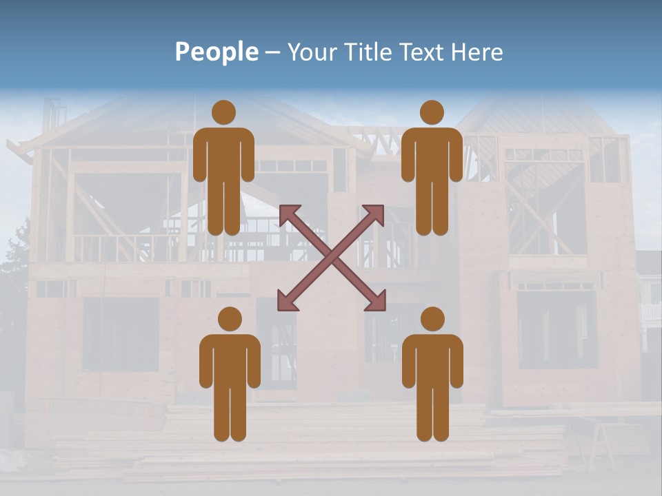 Plywood Facade Real Estate PowerPoint Template