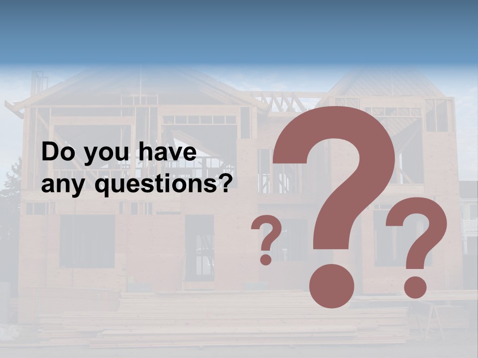 Plywood Facade Real Estate PowerPoint Template