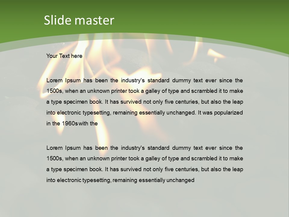 Burger Cook Charcoal PowerPoint Template