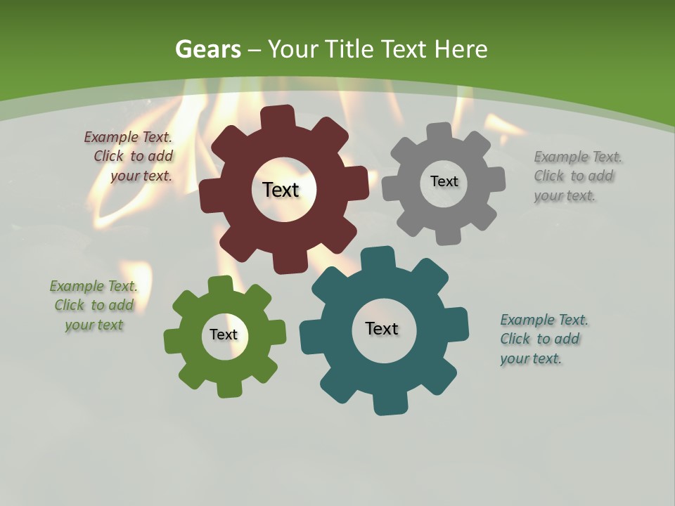 Burger Cook Charcoal PowerPoint Template