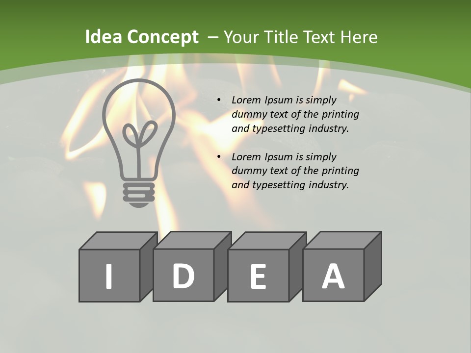 Burger Cook Charcoal PowerPoint Template