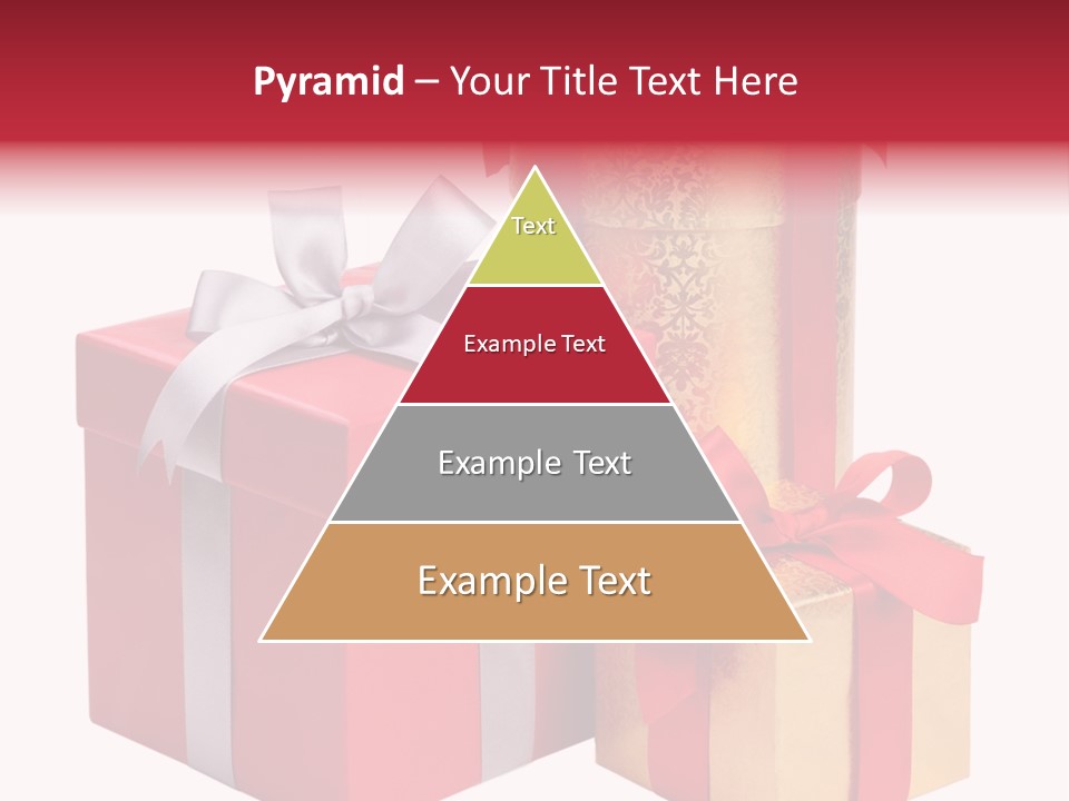 Wrapped Greeting Metallic PowerPoint Template