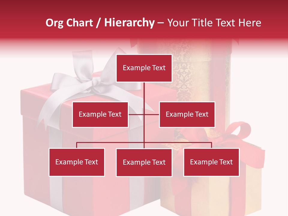 Wrapped Greeting Metallic PowerPoint Template