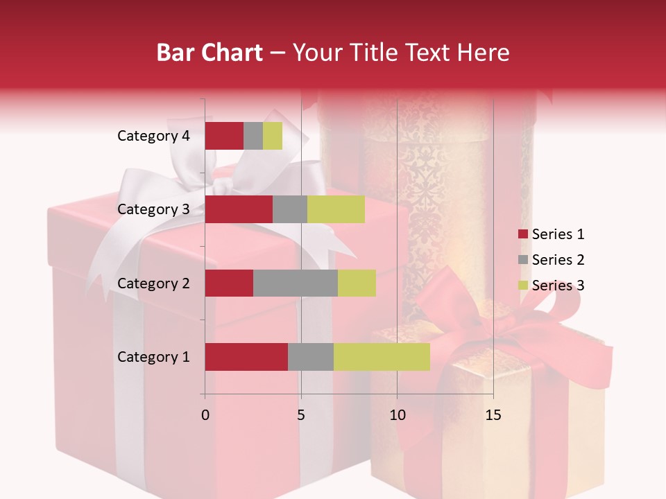 Wrapped Greeting Metallic PowerPoint Template