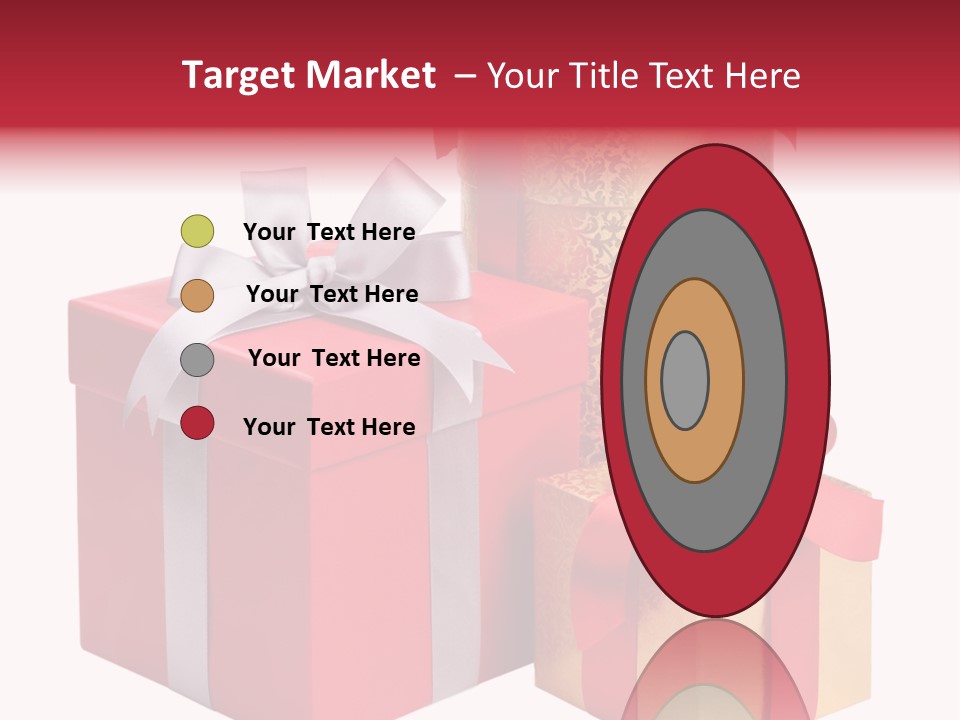 Wrapped Greeting Metallic PowerPoint Template