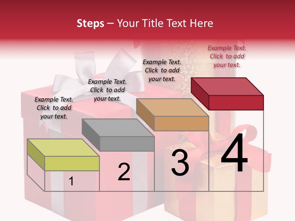 Wrapped Greeting Metallic PowerPoint Template