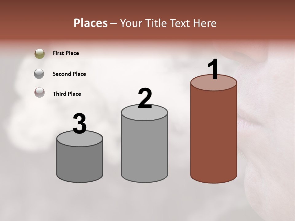 Lips Face Carcinogenic PowerPoint Template