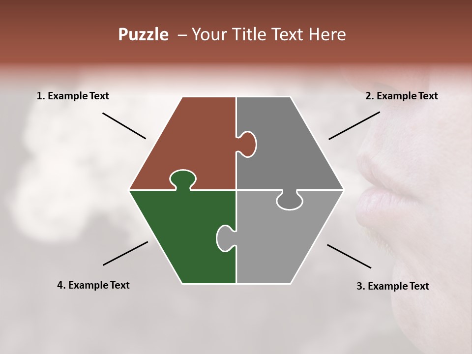 Lips Face Carcinogenic PowerPoint Template