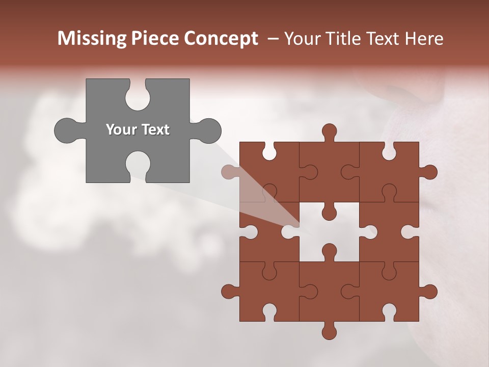 Lips Face Carcinogenic PowerPoint Template