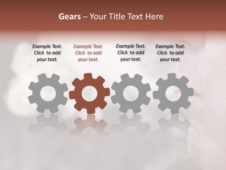 Lips Face Carcinogenic PowerPoint Template