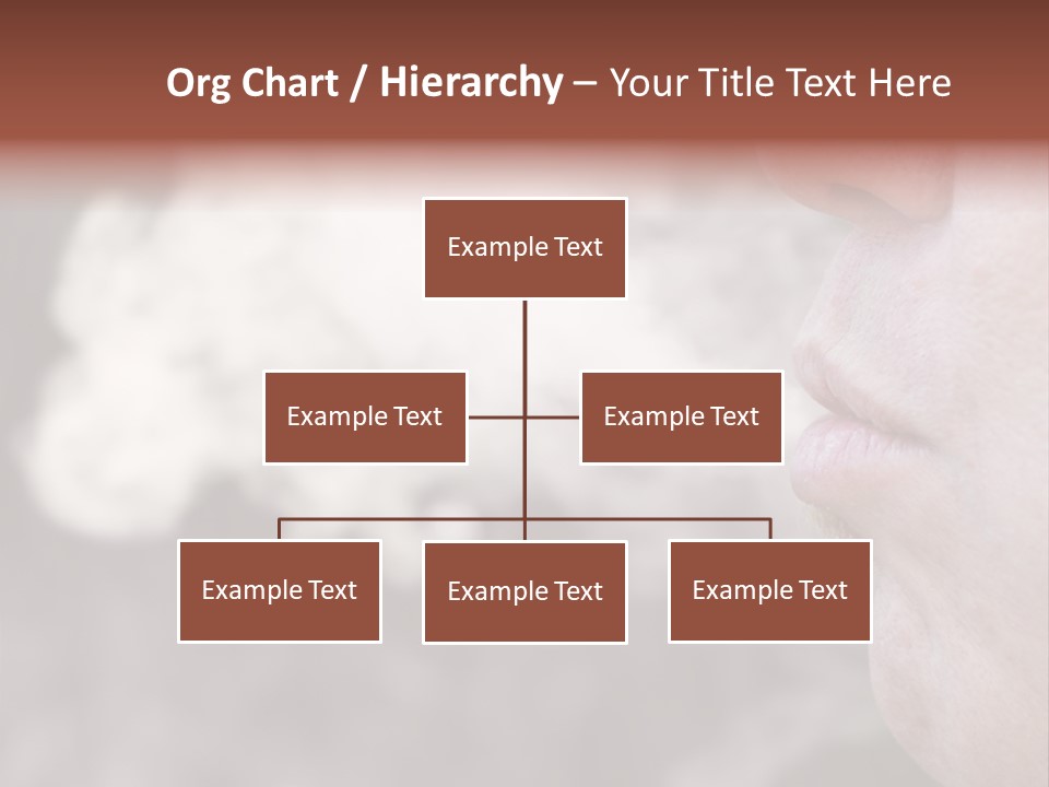 Lips Face Carcinogenic PowerPoint Template