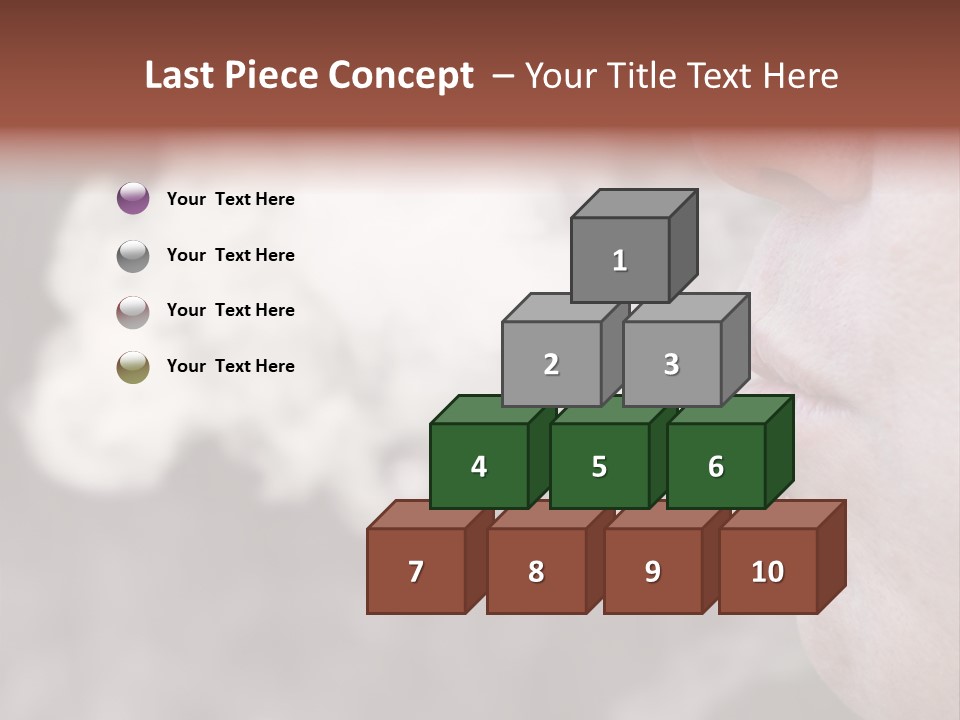 Lips Face Carcinogenic PowerPoint Template
