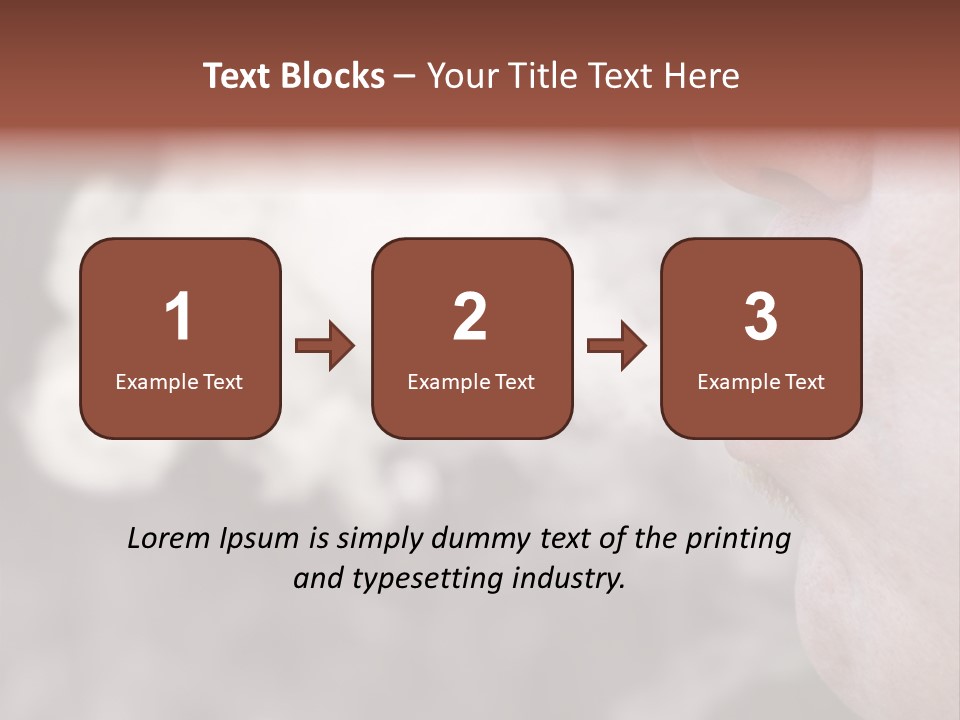 Lips Face Carcinogenic PowerPoint Template