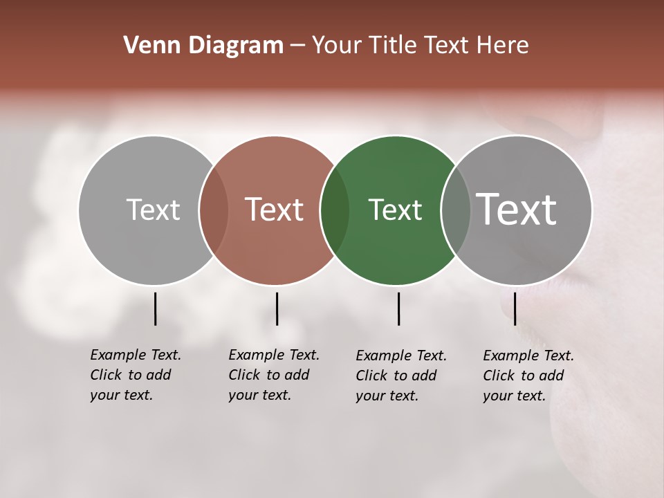 Lips Face Carcinogenic PowerPoint Template