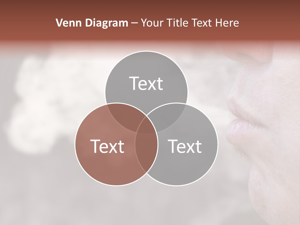 Lips Face Carcinogenic PowerPoint Template