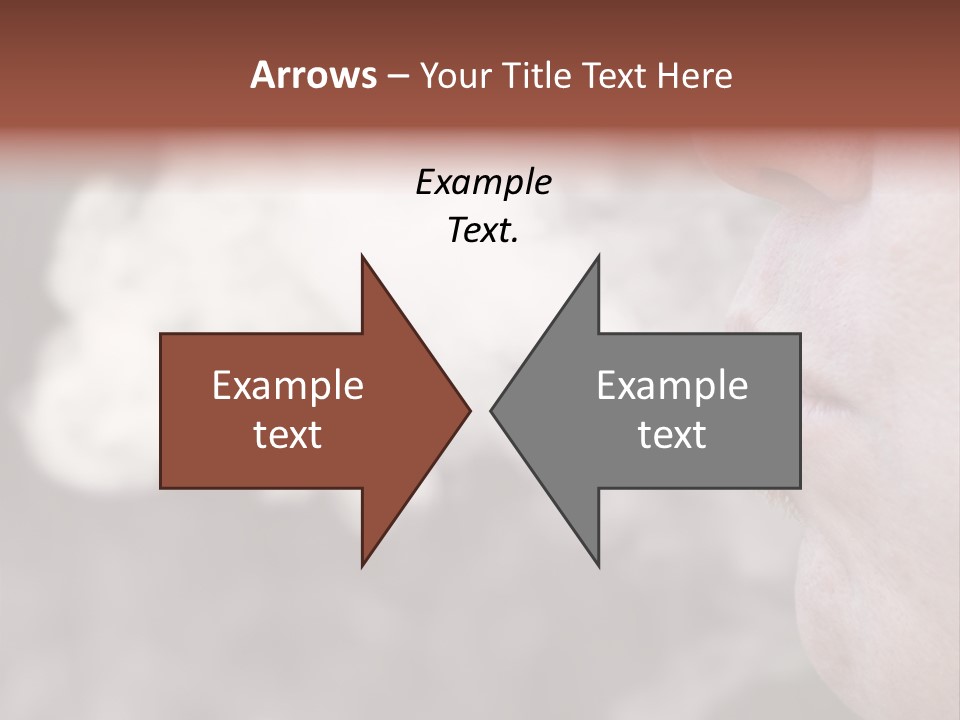 Lips Face Carcinogenic PowerPoint Template