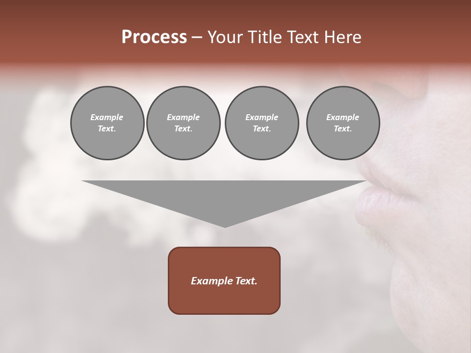 Lips Face Carcinogenic PowerPoint Template