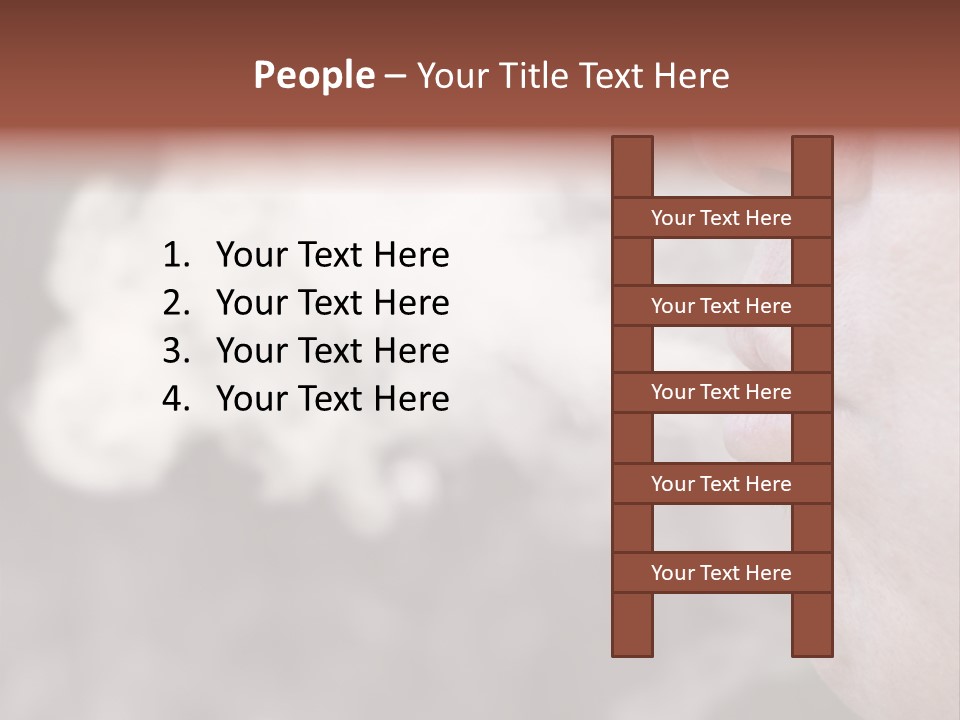Lips Face Carcinogenic PowerPoint Template
