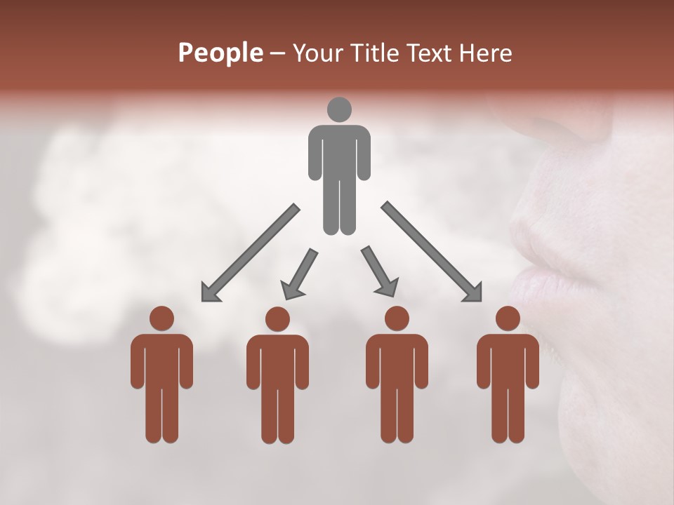 Lips Face Carcinogenic PowerPoint Template