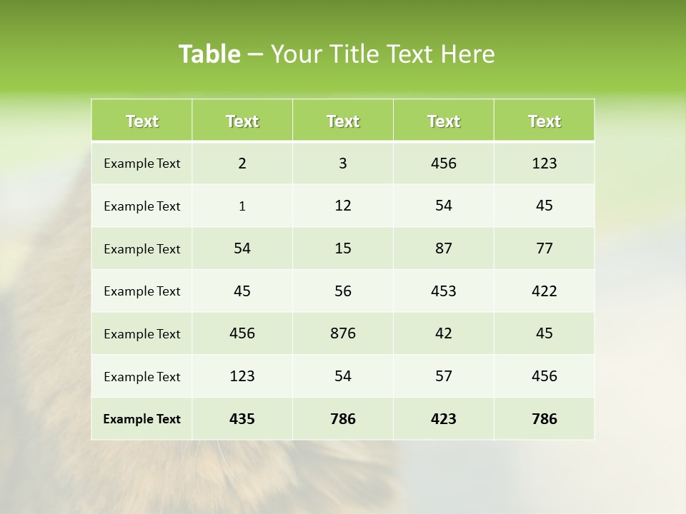 Habitat Veterinary Look PowerPoint Template