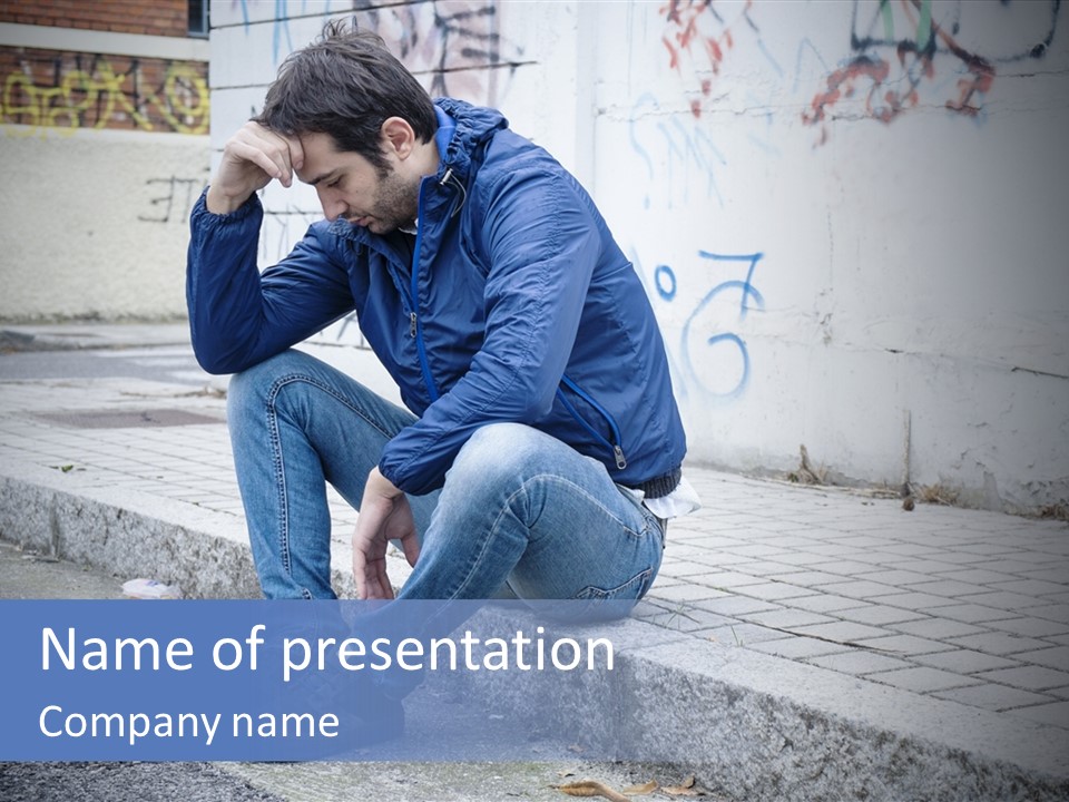 Sadness Grunge Background PowerPoint Template