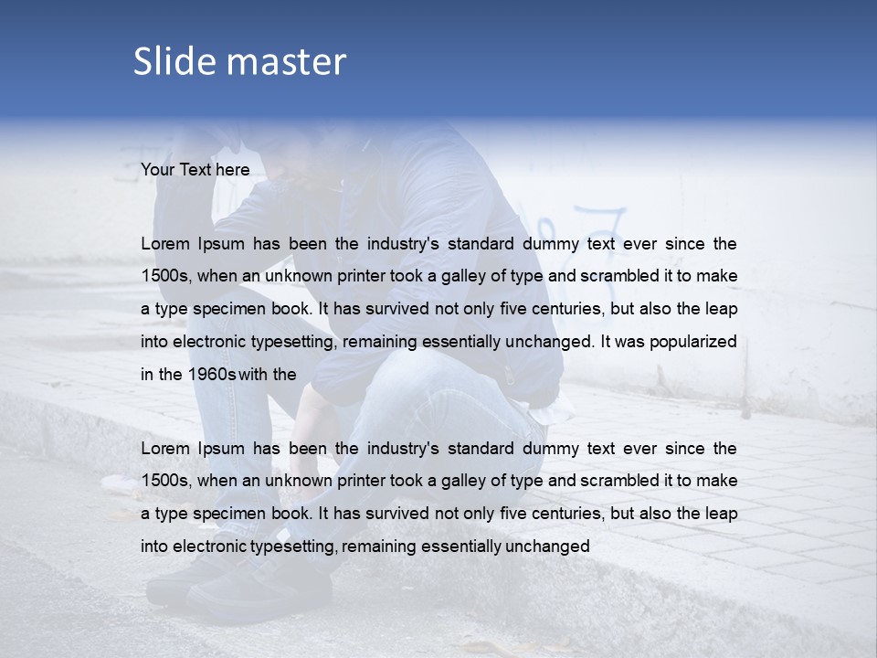 Sadness Grunge Background PowerPoint Template