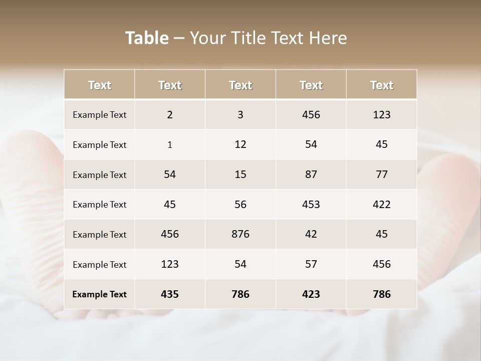 Hotel Relax Sensuality PowerPoint Template