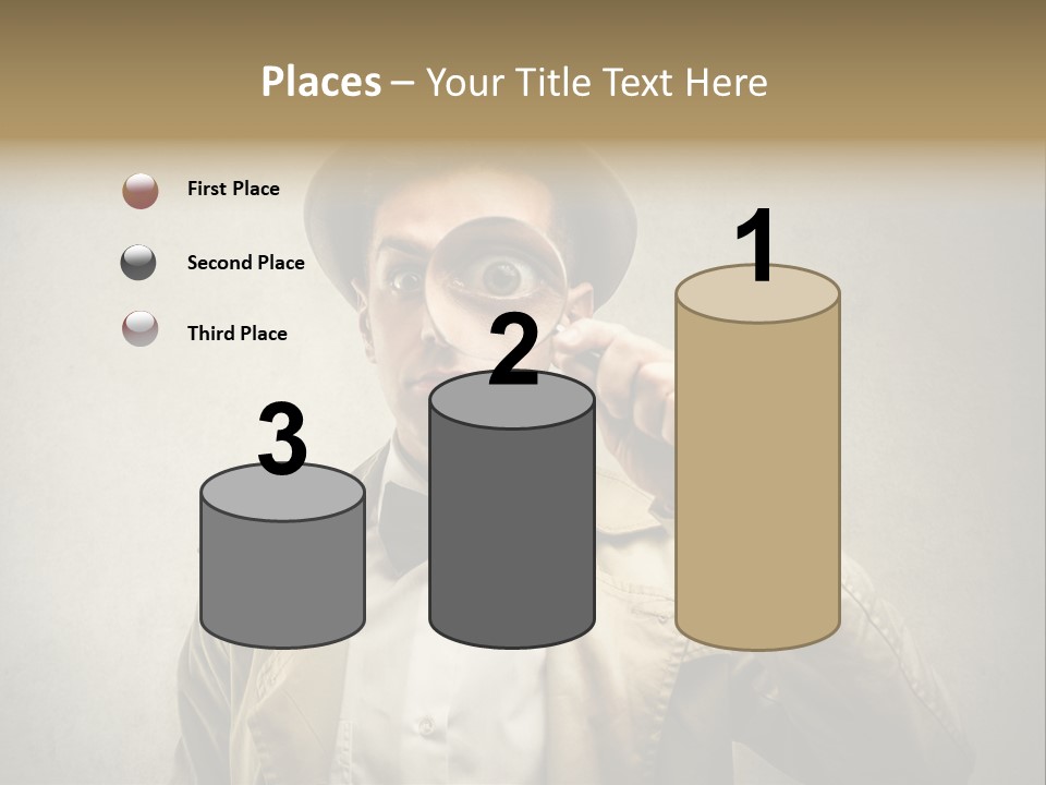 Wall Find Man PowerPoint Template