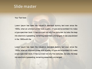 Wall Find Man PowerPoint Template