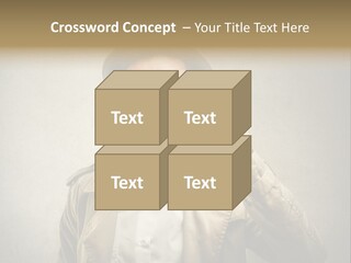 Wall Find Man PowerPoint Template