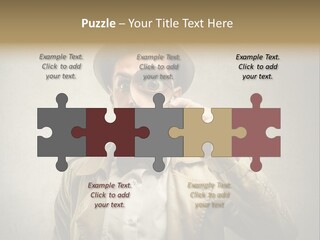 Wall Find Man PowerPoint Template