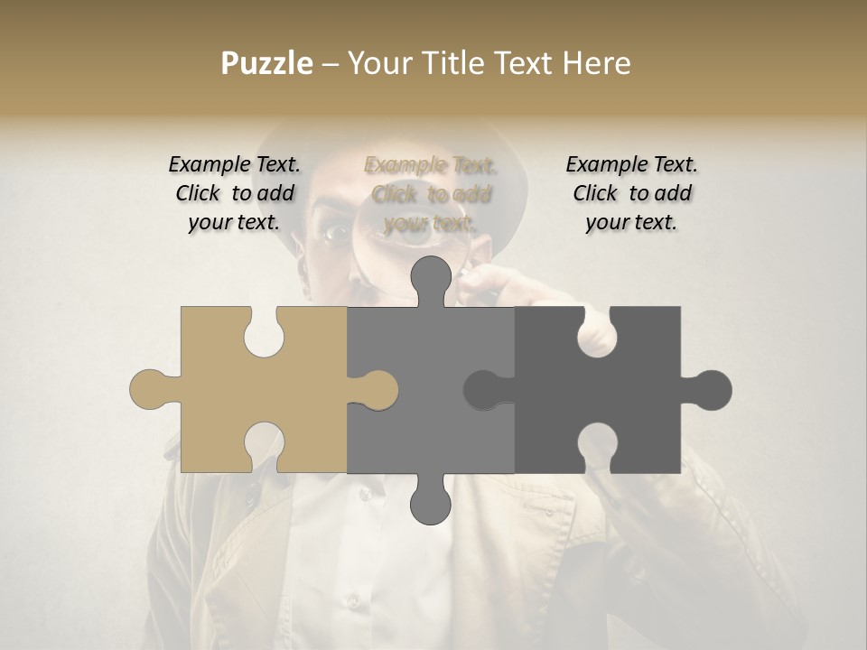 Wall Find Man PowerPoint Template