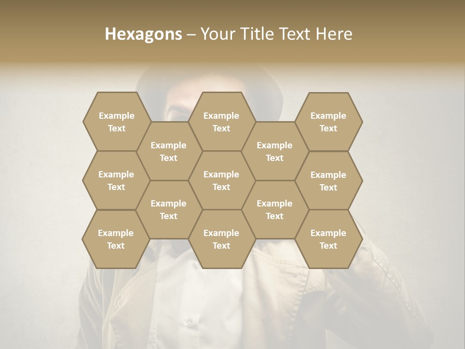 Wall Find Man PowerPoint Template