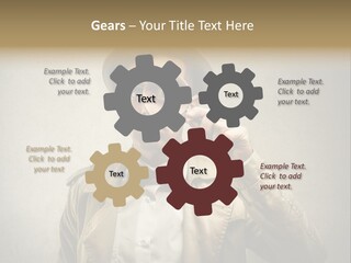 Wall Find Man PowerPoint Template