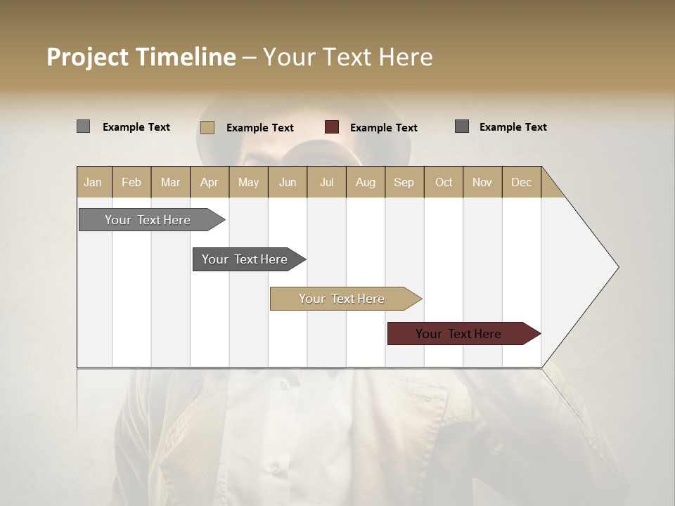 Wall Find Man PowerPoint Template