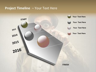 Wall Find Man PowerPoint Template