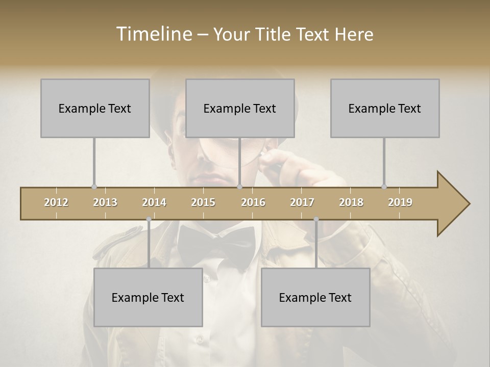 Wall Find Man PowerPoint Template