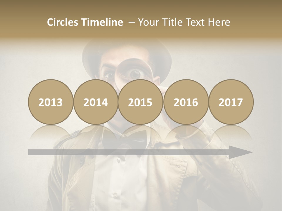 Wall Find Man PowerPoint Template