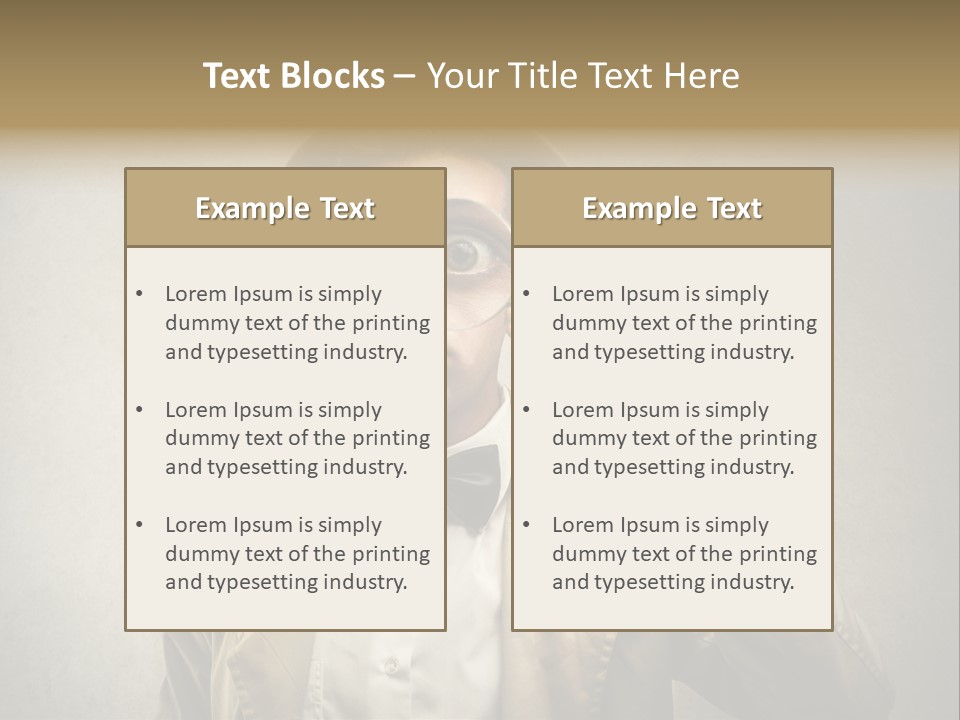 Wall Find Man PowerPoint Template