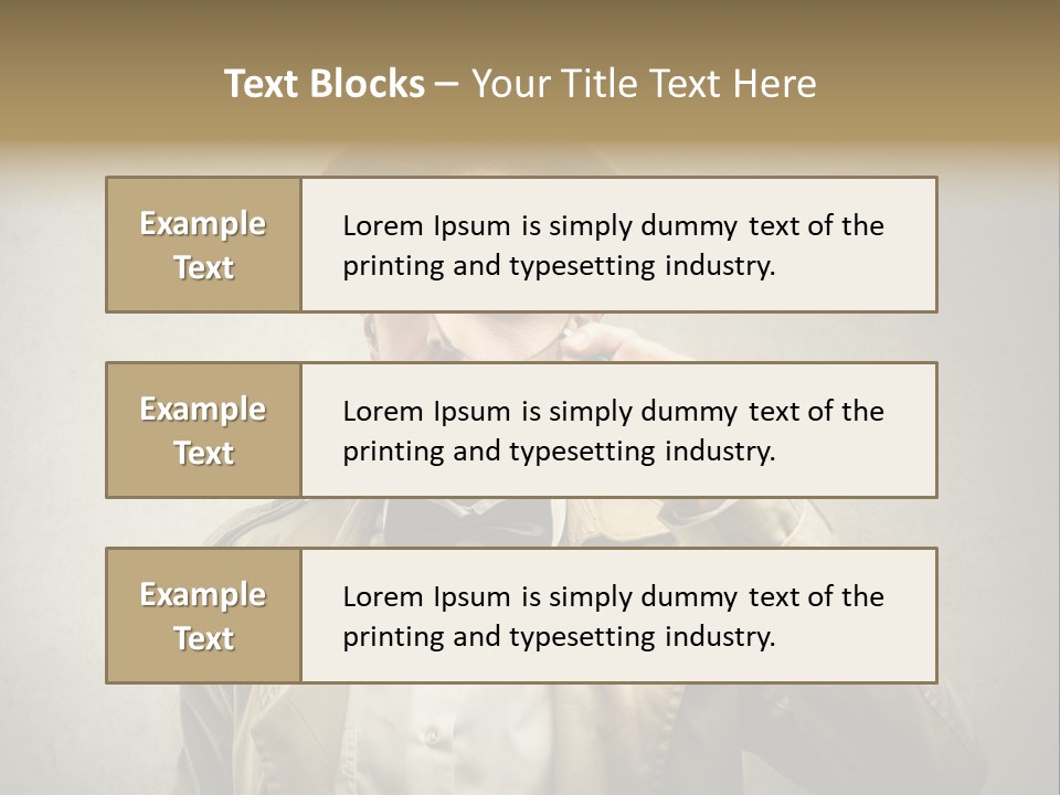 Wall Find Man PowerPoint Template