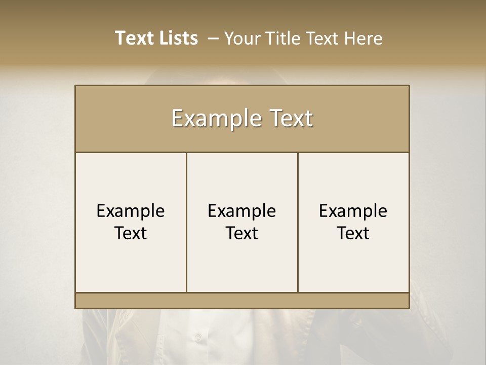 Wall Find Man PowerPoint Template