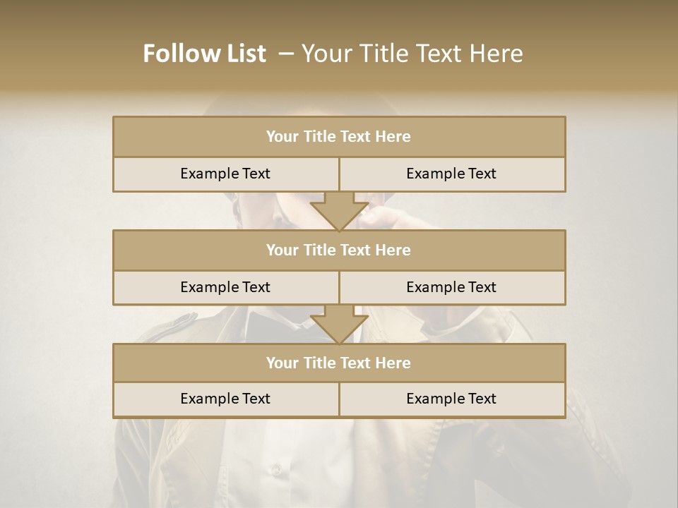 Wall Find Man PowerPoint Template