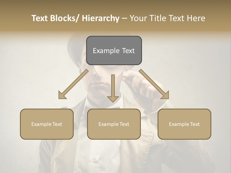 Wall Find Man PowerPoint Template