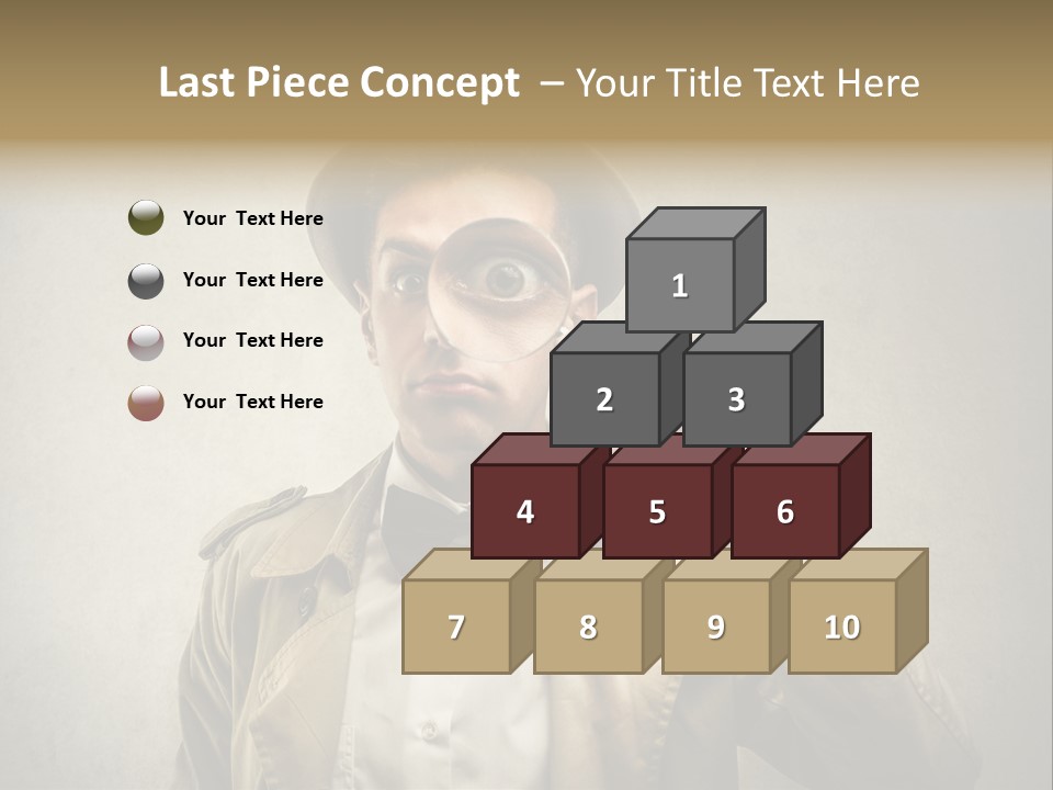 Wall Find Man PowerPoint Template