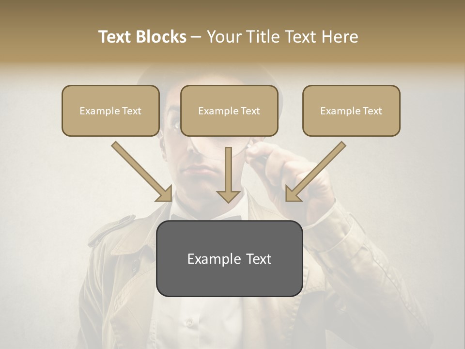 Wall Find Man PowerPoint Template