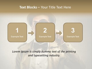 Wall Find Man PowerPoint Template